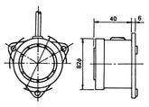 BUZZER 75mm VARIATIONS 12V - 24V-110V-230V RIABF-75 INDECO